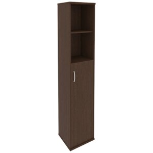 Шкаф для документов высокий узкий правый (1 средняя дверь ЛДСП) RIVA А. СУ-1.6Пр Венге цаво 404х365х1980