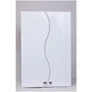 Шкаф навесной для ванной Монако-50, 50х18х75 см, цвет белый, Bestex