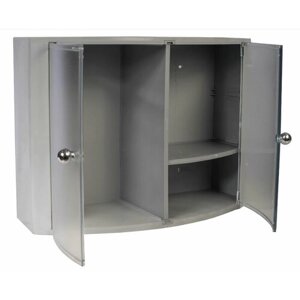 Шкафчик для ванной Primanova M-08407, цвет серый, размер 43x32x17 см, материал ABS пластик