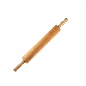 Скалка деревянная L-40см d-5см бук вращающиеся ручки