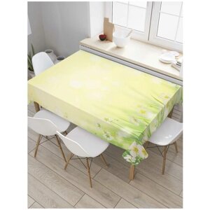 Скатерть прямоугольная JoyArty на кухонный стол "Чувство безопасности" из оксфорда, 180x145 см