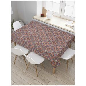 Скатерть прямоугольная JoyArty на кухонный стол "Пиковая масть" из оксфорда, 180x145 см