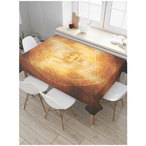 Скатерть прямоугольная JoyArty на кухонный стол "Призыв демона" из оксфорда, 120x145 см