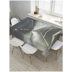 Скатерть прямоугольная JoyArty на кухонный стол "В туннеле" из оксфорда, 180x145 см
