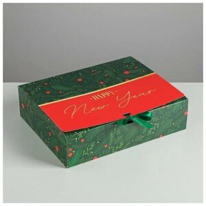 Складная коробка подарочная «С новым годом», 31 24,5 9 см
