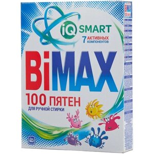 Стиральный порошок Bimax 100 пятен Compact (ручная стирка), 0.4 кг, 0.4 л, универсальное, для белых и светлых тканей, 4 шт.