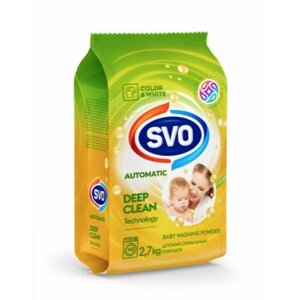 Стиральный порошок COLOR & White SVO DEEP CLEAN "Baby"для детского белья 2,7кг, 27 стирок