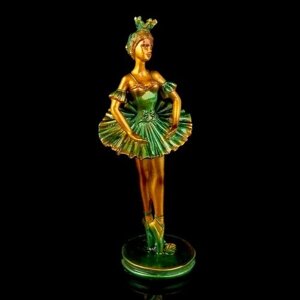 Сувенир полистоун "Балерина в зелёной пачке" 13,2х5,3х5,2 см (комплект из 5 шт)
