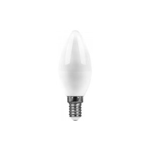 Светодиодная LED лампа Saffit свеча C37 E14 13W (1070Lm) 4000K 4K матовая 100x37 SBC3713 55164 (упаковка 25 штук)