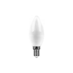 Светодиодная LED лампа Saffit свеча C37 E14 15W (1275Lm) 4000K 4K матовая 121x37 SBC3715 55204 (упаковка 16 штук)