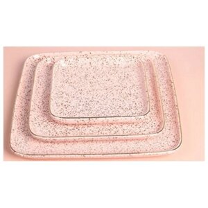 Тарелка керамическая «Pink Stone» 21,1*21,1*2,3см
