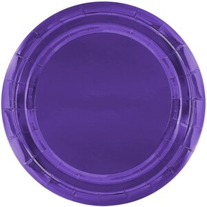 Тарелки (7'18 см) Фиолетовый, Металлик, 6 шт.