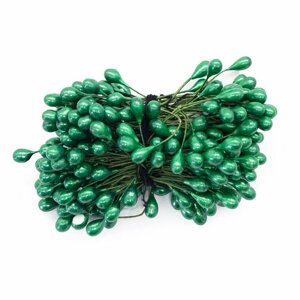 Тычинки для искусственных цветов Astra&Craft (AR561) 0,5*6 см, 50 гр (9 тёмно-зеленый)