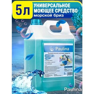 Универсальное моющее средство Paulina 3 в 1, морской бриз, 5 л