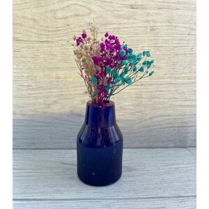 Ваза для сухоцветов 10 см Mir Epoxy ручной работы фиолетовая