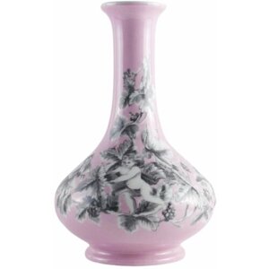 Винтажная большая ваза "Путти-вестник любви"Фарфор, ручная роспись. Франция, конец ХХ века.