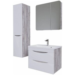 Зеркальный шкаф для ванной комнаты "ТАЛИС-70 см" Лев. бетон пайн