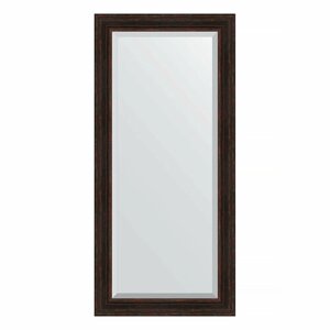 Зеркало настенное с фацетом EVOFORM в багетной раме темный прованс, 79х169 см, для гостиной, прихожей, кабинета, спальни и ванной комнаты, BY 3603