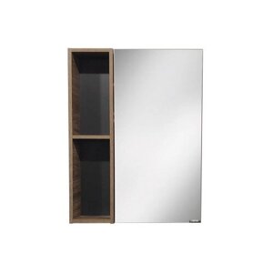 Зеркало-шкаф Comforty Штутгарт-60 дуб тёмно-коричневый (00004151036)