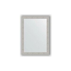 Зеркало в багетной раме поворотное Evoform Definite 51x71 см, волна алюминий 46 мм (BY 3038)