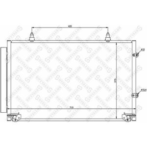 10-45152-315 NS94757 AVA TO5319 8846006070 радиатор кондиционера на Тойота Toyota Camry 2.4/3.0 01-