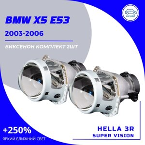 2шт Комплект Bi-xenon линз для замены на BMW X5 E53 рест. 2003-2006