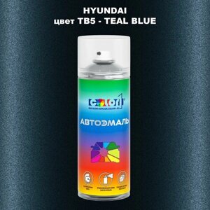 Аэрозольная краска COLOR1 для hyundai, цвет TB5 - TEAL BLUE