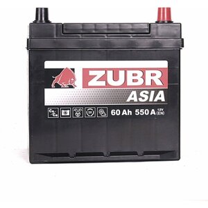 Аккумулятор автомобильный ZUBR ASIA 60 оп