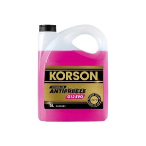 Антифриз G12 Evo -36 Pink 5L Korson арт. KS20083