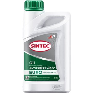 Антифриз Sintec Euro G11 Green -40 1Кг 990553 SINTEC арт. 990553