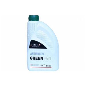 Антифриз SONATEX зеленый G11 0.9 кг арт. 102628