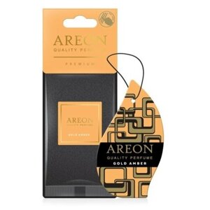 Ароматизатор AREON подвесной боченок деревянный fresco premium 4,0 мл "GOLD AMBER"