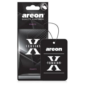 Ароматизатор для авто и дома картон AREON X-Version Вечеринка 704-AXV-001