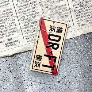 Ароматизатор для авто Японский номер DRIFT, Пина колада / Resource Stickers