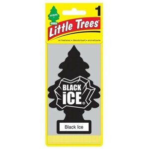 Ароматизатор ёлочка Little Trees "BLACK ICE" черный лед (24 шт.)