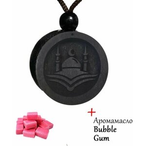 Ароматизатор-подвеска, диск черное дерево Мечеть, аромат №30 Bubble Gum