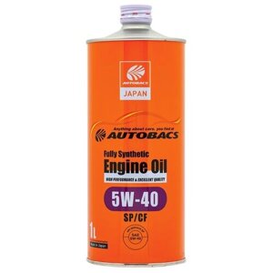 Autobacs autobacs SAE 5W40 1L 5W-40 engine OIL API SP/CF FULLY synthetic моторное масло синтетическое A00032241 A00032241