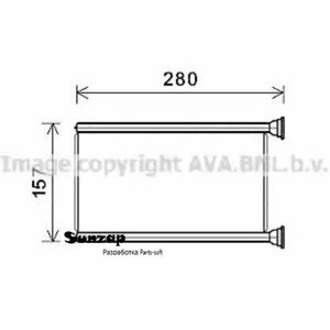 AVA JEA6069 Радиатор печки