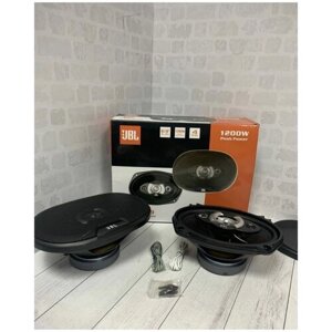 Автомобильные динамики "JBL GTO-0939"Комплект из 2 штук / Коаксиальная акустика 3-х полосная, Овал 16х24 См (6х9.45 Дюйм. 1200 Вт.