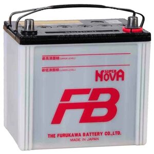 Автомобильный аккумулятор Furukawa Battery Super Nova 55D23L, 232х173х225, полярность обратная
