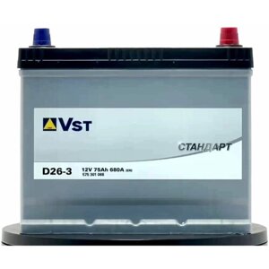 Автомобильный аккумулятор Varta Vst Стандарт 6СТ-75.0 (575 301 068) яп. ст. бортик обратная полярность