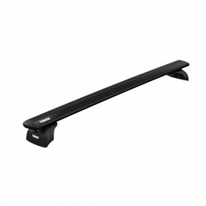 Багажник Thule WingBar EVO на крышу автомобиля Renault Megane седан 2003-2008 г. в штатное место (черная крыловидная дуга)