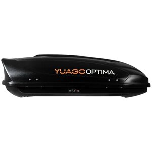 Багажный бокс на крышу Yuago Optima EuroLock (390 л), черный