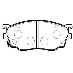 CTR ckmz-19 колодки тормозные дисковые Mazda (Мазда) 626 1997 - 2002 / capella 1997 - 2002 / 323 2000 - 2004 / premacy