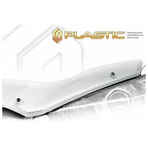 Дефлектор капота для Hyundai Avante 2011 Шелкография серебро