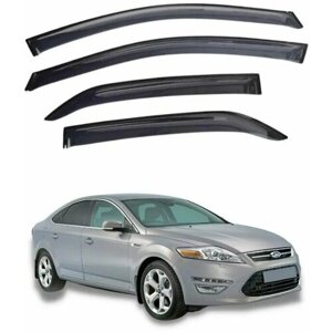 Дефлекторы боковых окон Ford Mondeo III 2000-2007 г. Ветровики Форд Мондео 3 2000-2007 г.