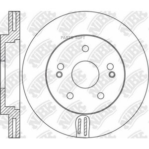 Диск торм. KIA sorento 14=hyundai SANTA FE 12=NIBK / арт. RN1652 -1 шт)