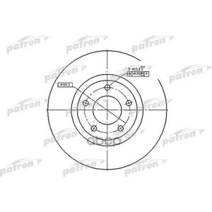 Диск Тормозной Передн Mazda: 3 03-3 Седан 04-5 05- PATRON арт. PBD4385