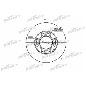 Диск тормозной передний, Mazda 323 PATRON PBD1964