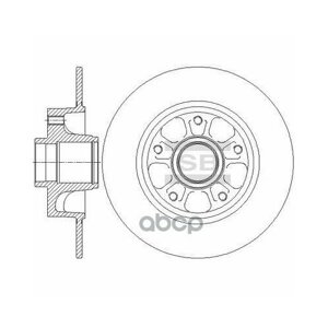 Диск Тормозной | Зад | Sd3070 Sangsin brake арт. SD3070